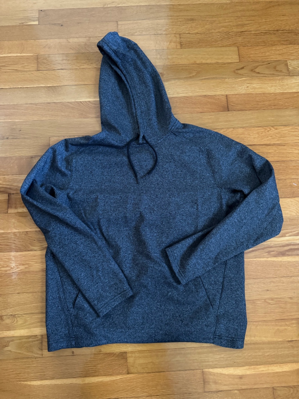 Old Navy Men's Dark Charcoal Hooded Active Sweater